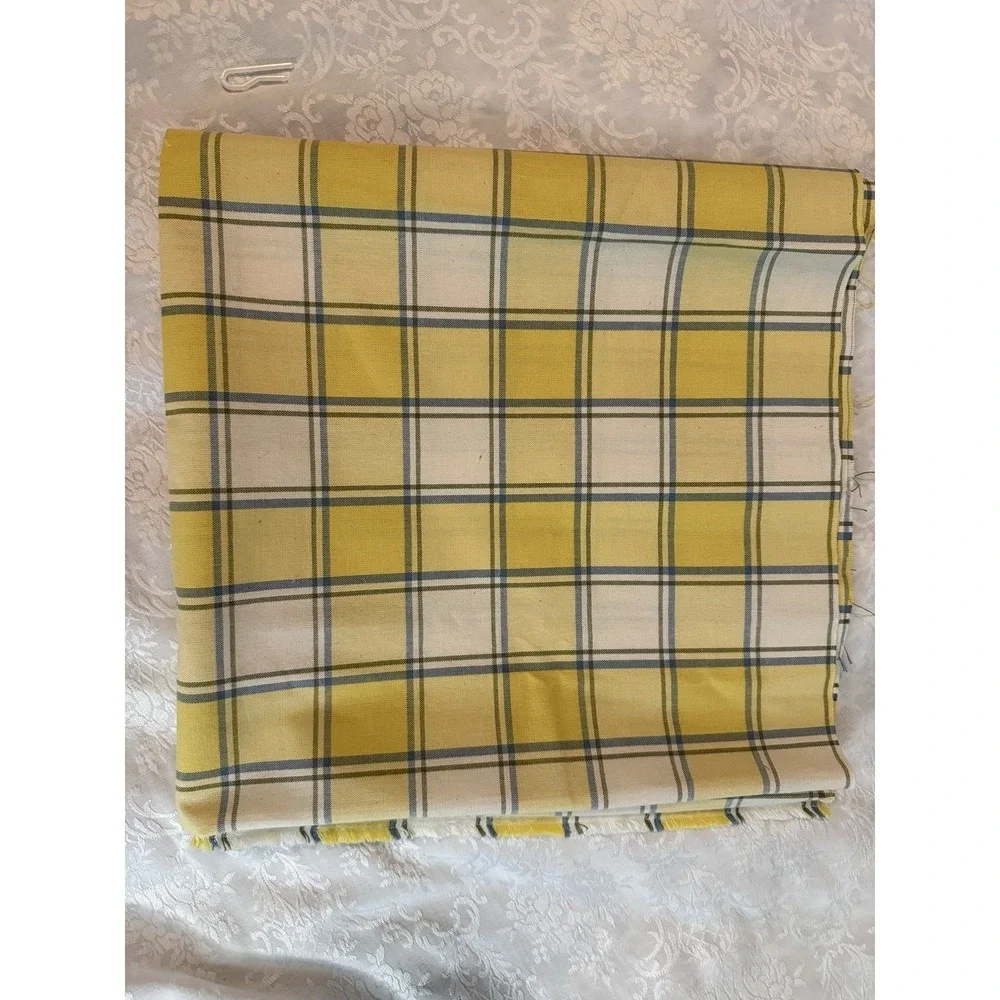 Yellow White And Blue Big Plaid 27